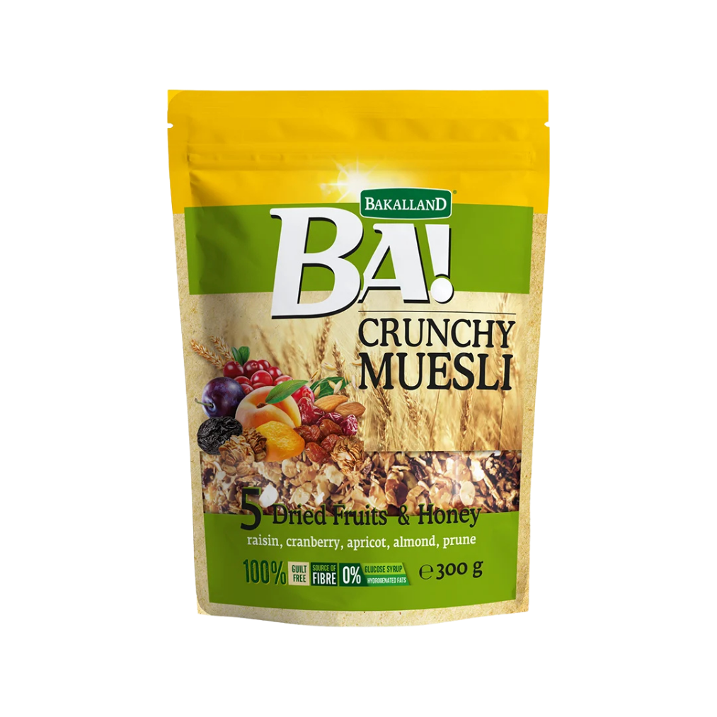 BA Crunchy Muesli 5 Dried Fruits & Honey